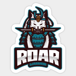 Roar Warrior Cat Sticker